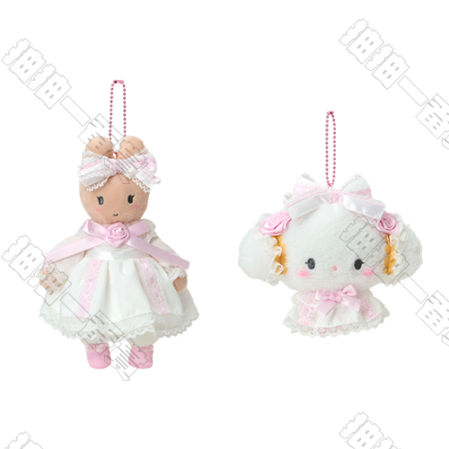 Sanrio｜花嫁系列 兔媽媽&小麥粉 毛絨掛件(隨機出貨)