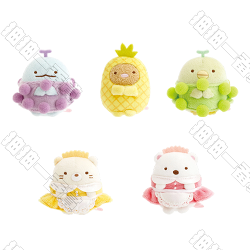 San-X｜角落生物 水果系列 手掌絨毛娃娃(隨機出貨)