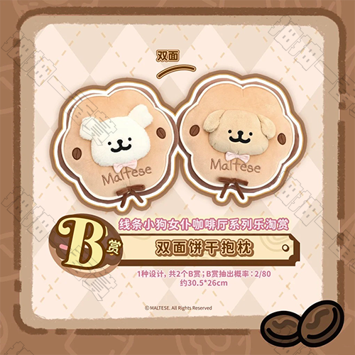 陸版 雙面餅乾抱枕 不可回收