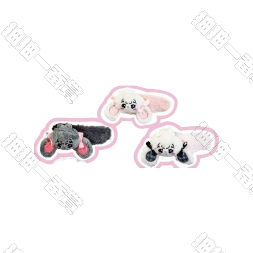 Luna毛絨胸針發卡