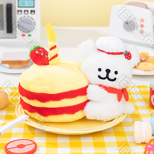 線條小狗｜毛絨蛋糕掛件