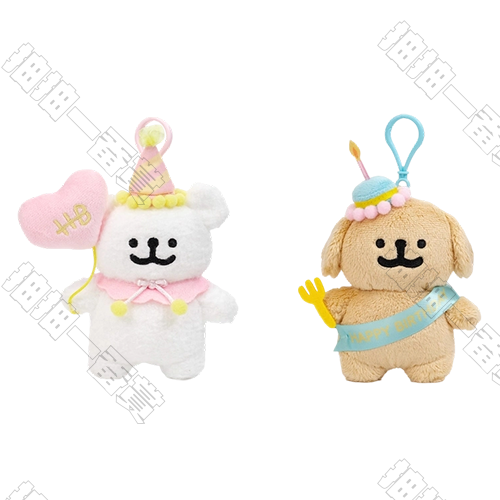 線條小狗｜生日掛件 套組