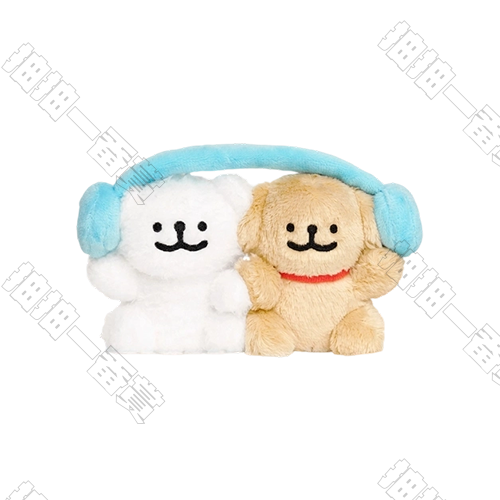 X11｜線條小狗 組合毛絨掛件 音樂款