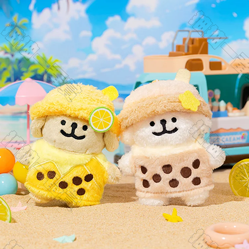 線條小狗｜奶茶款掛件(隨機出貨)