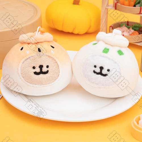 線條小狗｜包子毛絨掛件 馬爾濟斯&小金毛(隨機出貨)