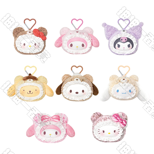 TOPTOY｜三麗鷗家族絨絨小熊系列 毛絨掛飾盲盒(隨機出貨)