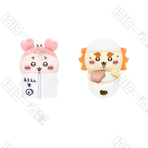 Chiikawa｜手捧拉麵的獅薩&抱著書的古本屋 電腦螢幕掛件(隨機出貨)