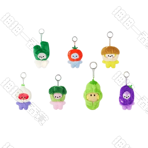 LINE FRIENDS｜BT21 mini minini VEGGIE蔬菜系列 毛絨掛件(隨機出貨)
