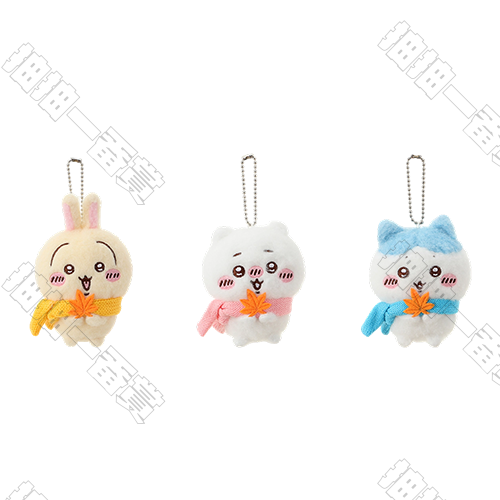 Miniso｜Chiikawa系列 毛茸茸季 圍巾掛件 套組