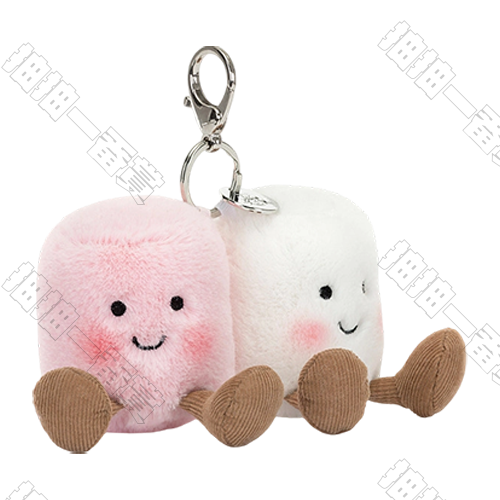 jELLYCAT｜趣味成對棉花糖包包掛飾