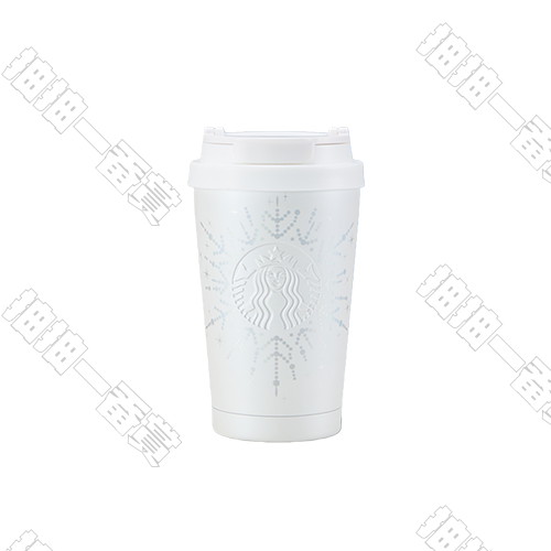 Starbucks｜雪耀奇鏡子系列 白雪花款 不鏽鋼保溫杯