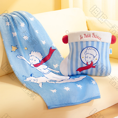 MARtube｜小王子 聖誕襪抱枕毯