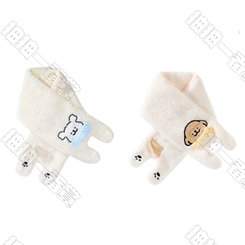 言倉｜線條小狗 暖心小狗圍巾(隨機出貨)