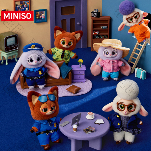 MINISO｜動物方程式 搪膠毛絨公仔(隨機出貨)