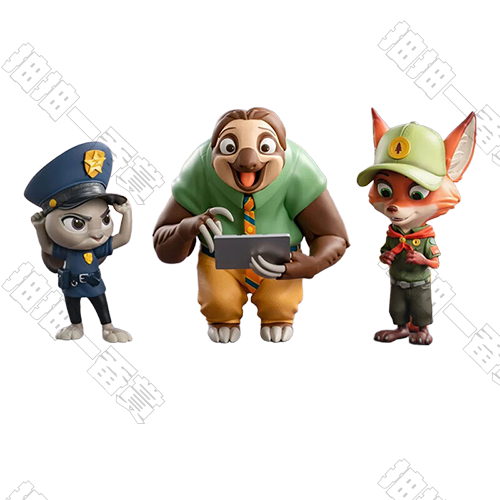 Disney｜動物方程式 尼克茱蒂閃電潮玩公仔(隨機出貨)