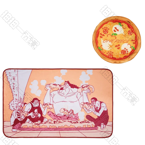 日版 披薩盒收納毯組