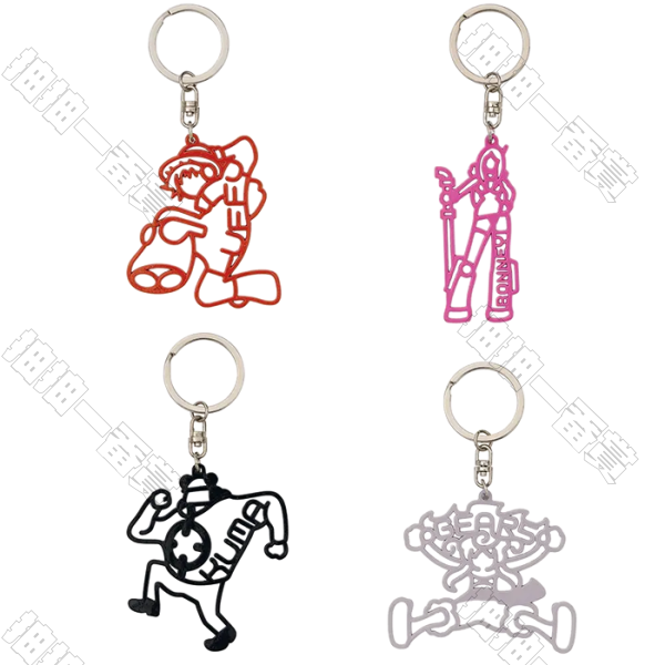 日版 角色剪影鑰匙圈(隨機出貨)