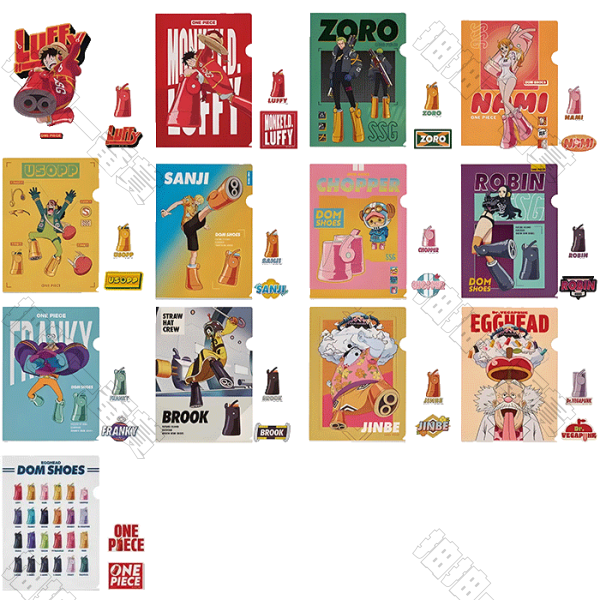 日版 透明資料夾＆貼紙組(隨機出貨)