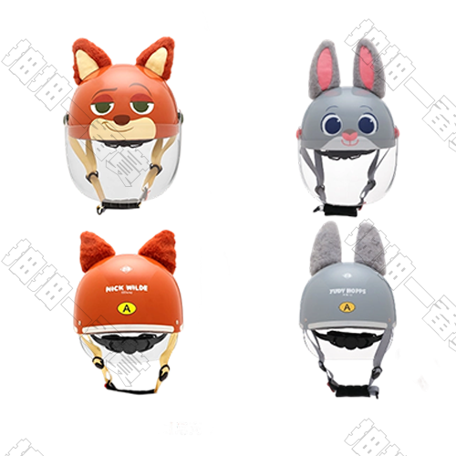 mijak x 迪士尼｜動物方程式 機車電瓶車安全帽 (隨機出貨)