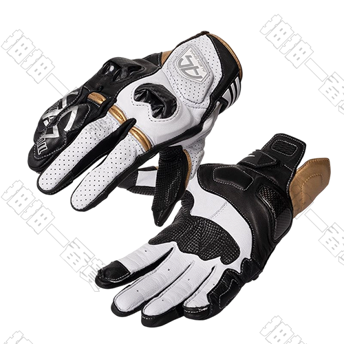 外星蝸牛｜機車騎行手套 P7黑白