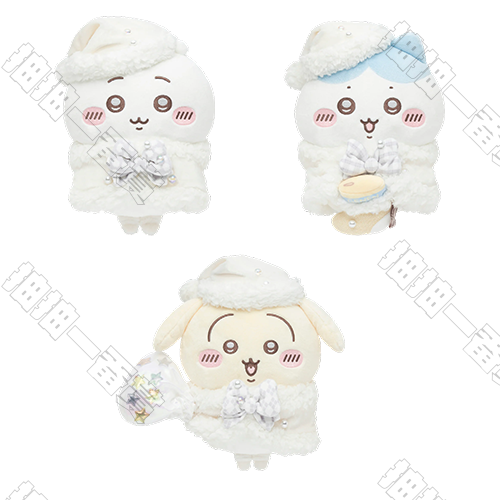 Chiikawa｜白色聖誕禮物毛絨玩偶(隨機出貨)