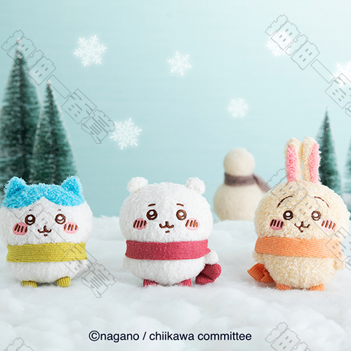 Chiikawa｜冬日圍巾系列 毛絨掛件(隨機出貨)