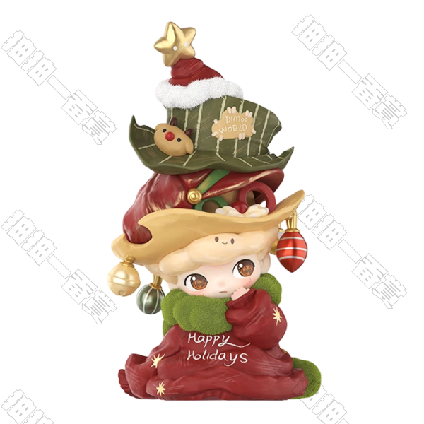 DIMOO 成為一顆聖誕樹 吊卡