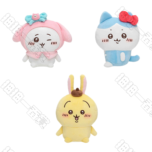 Chiikawa x Sanrio｜絨毛變裝公仔(隨機出貨)