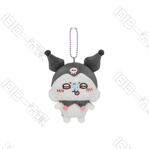 Chiikawa x Sanrio｜酷洛米小桃 絨毛變裝掛件