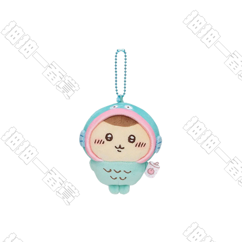 Chiikawa x Sanrio｜人魚漢頓栗子饅頭 絨毛變裝掛件