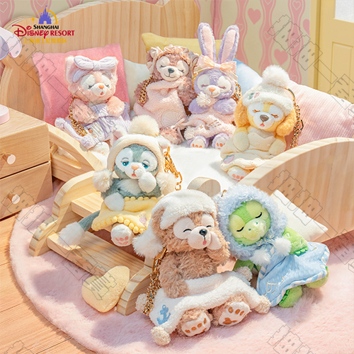 達菲和朋友們 軟軟的夢系列 毛絨掛件(隨機出貨)