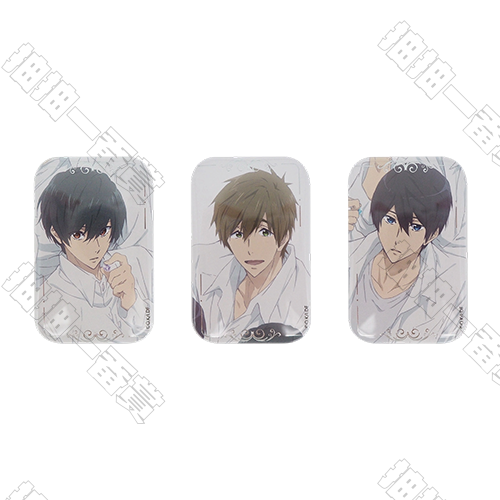 TAPIOCA｜Free! 燙銀徽章冰箱貼 套組