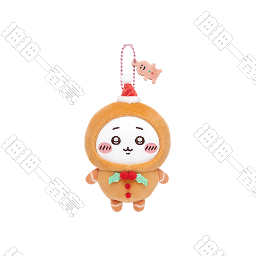 Chiikawa｜聖誕系列 薑餅人吉伊卡哇 毛絨掛件