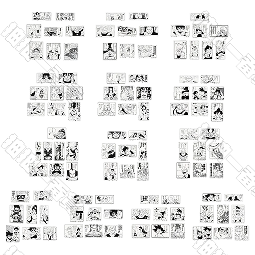 日版 漫畫分鏡貼紙組Ⅱ(隨機出貨)