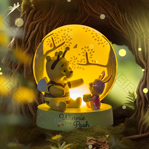 Disney｜小熊維尼與小豬夜燈擺件