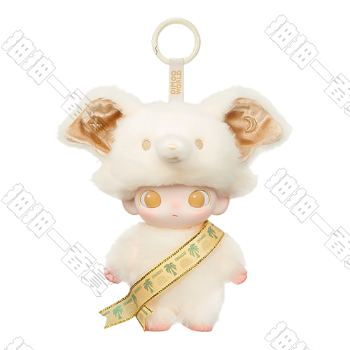 DIMOO ELEPHANT IN MOONLIGHT 搪膠毛絨吊卡