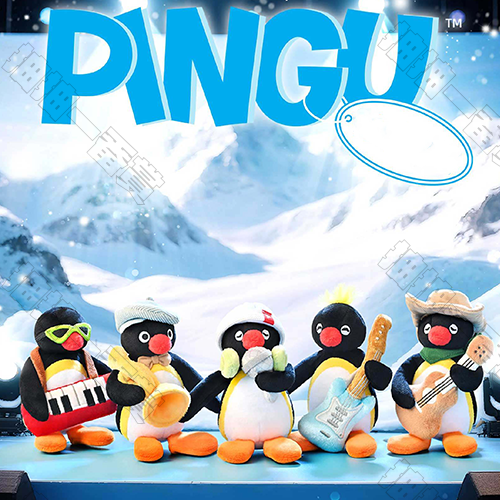 SHANDMOO|Pingu 音樂系列 毛絨掛件(隨機出貨)