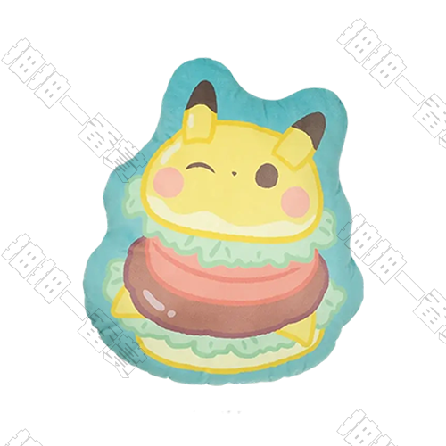 日版 皮卡丘漢堡風抱枕