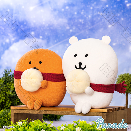 PARADE｜紅色圍巾系列 自嘲熊&鼴鼠可樂餅 BIG 絨毛玩偶(隨機出貨)[26年2月發售]