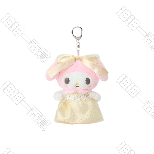 Sanrio｜美樂蒂花嫁系列 黃裙子款 毛絨掛件