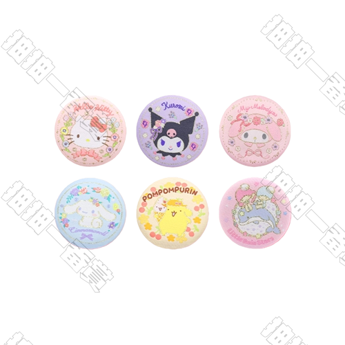 狼博旺｜三麗鷗家族花卉系列 提花徽章[隨機出貨]