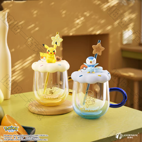 狼博旺｜寶可夢甜點系列玻璃杯(隨機出貨)