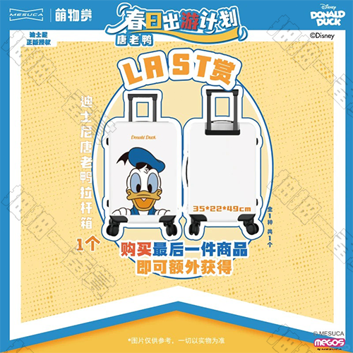 陸版 唐老鴨拉桿箱 不可回收(Last One Ver.)