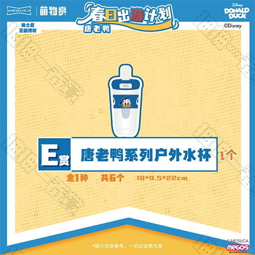 陸版 唐老鴨系列戶外水杯 不可回收