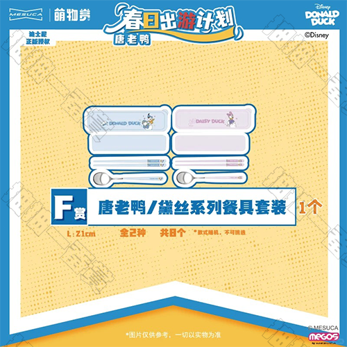 陸版 唐老鴨/黛絲系列 餐具套裝 不可回收(隨機出貨)