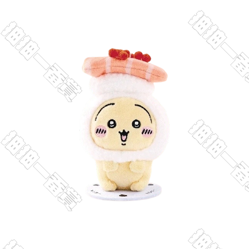 壽司郎 x Chiikawa｜聯名壽司頭套毛絨掛飾 烏薩奇[26年2月發售]