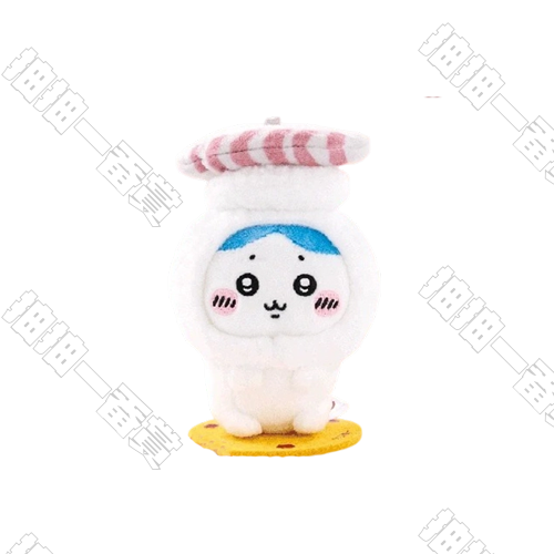 壽司郎 x Chiikawa｜聯名壽司頭套毛絨掛飾 小八貓[26年2月發售]