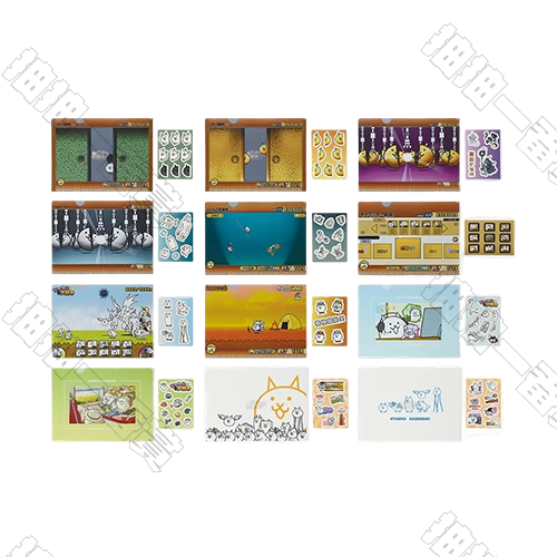 日版 可貼式A6貼紙＋A4資料夾(隨機出貨)