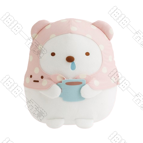 日版 白熊 毛絨公仔