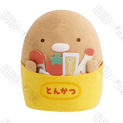 日版 豬排 毛絨公仔